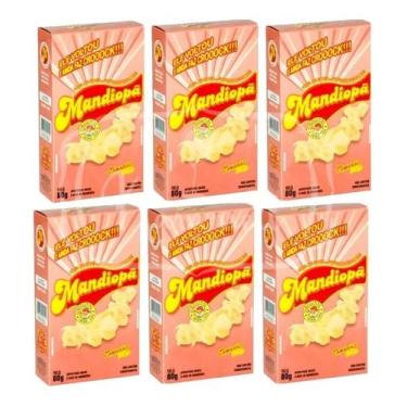 Imagem de Kit 6 Salgadinho Mandiopã Sabor Camarão 80g Cada