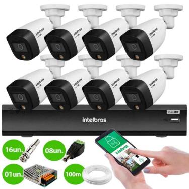 Imagem de Kit 8 Câmeras Segurança VHD 1220 B Full Color Full HD 1080p + Gravador