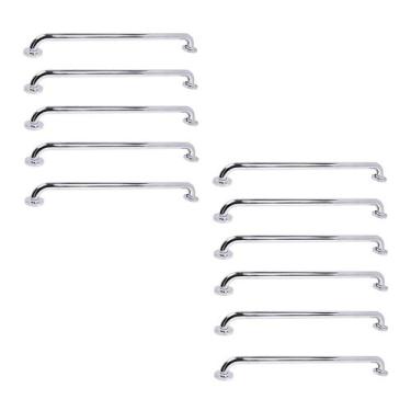 Imagem de Barra de Apoio 70cm Inox Kit 11 Unidades Acessibilidade Banheiro Box D