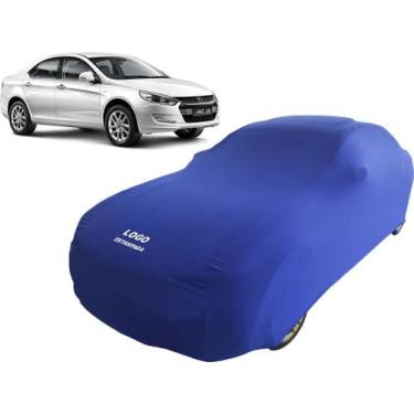 Imagem de Capa De Tecido Para Proteção Do Carro Jac J5 - Mz, Azul