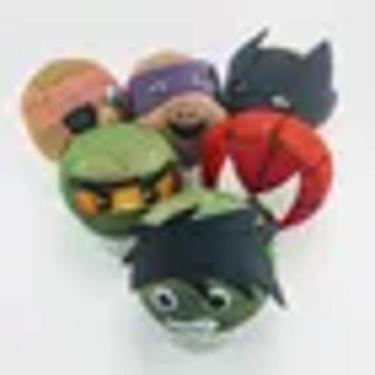 Imagem de Boneco ecológico - super heróis variados 6 un - Horta e Jardim