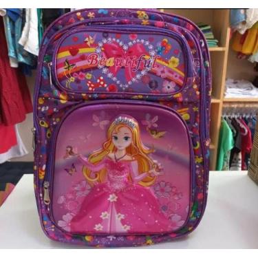 Imagem de Mochila Escolar Juvenil Princesa. - Patoca, Rosa