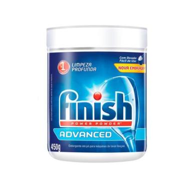 Imagem de Sabão para Lava-louças Detergente em Pó Finish 450g