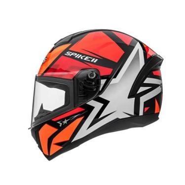 Imagem de Capacete Peels Spike II 1st Preto / Vermelho Brilhante (56)