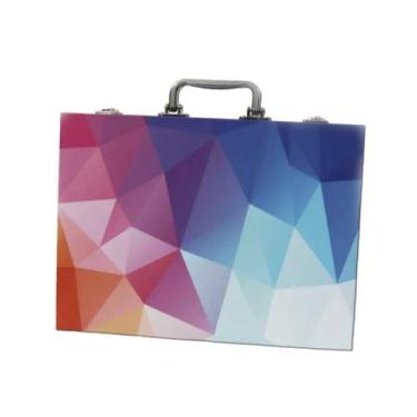 Imagem de Kit Pintura Infantil 158 Itens Canetinha Giz De Cera Pastel - Genérico