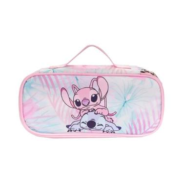 Imagem de Estojo Escolar com Desenho do Stitch - Porta-Canetas e Lápis para Ensi