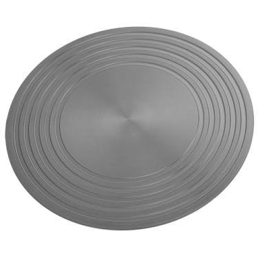 Imagem de Liga de Alumínio Round Heat Diffuser Placa de Fogão a Gás Com Flame Guard, Placa Antiaderente de Condução de Calor, Proteja o Pote de Queimar Preto, Seguro para Proteger o (28CM)