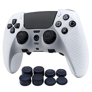 Imagem de Ralan Silicone Skins with 8 Thumb Grips Compatible with PS5 Dualsense Edge Controller PlayStation 5 Accessories, Sweat-Proof Anti-Slip Controller Cover Skin Protector