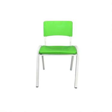 Imagem de Cadeira Iso Infantil Verde Limão Brinquedoteca Escola Creche Igreja Em