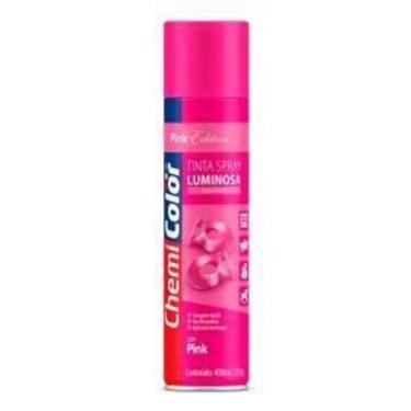 Imagem de Tinta chemicolor luminosa pink 380ml - baston