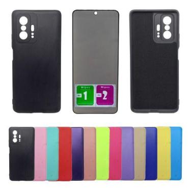 Imagem de Capa Aveludada Para Xiaomi 11t Pro + Pelicula Privacidade - Mustangsho