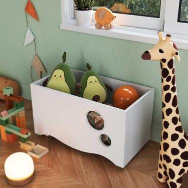 Imagem de Caixa Organizadora de Brinquedos 68cm com 4 Rodízios - Completa QI, Br