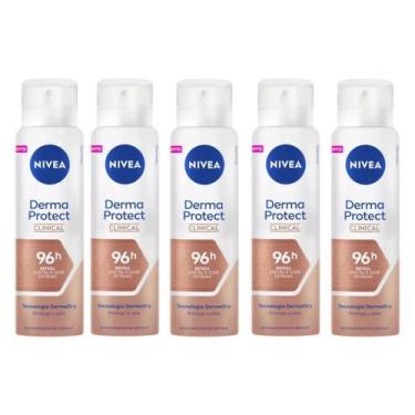 Imagem de Kit 5 Antitranspirante Nivea Derma Protect Clinical 150 Ml