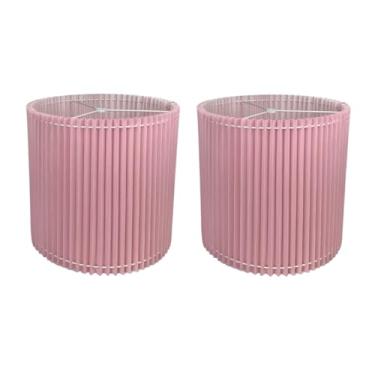 Imagem de Royal Designs, Inc. Norah Pleat Collection, Make Your Own Shade, Persiana plissada Kinfe, conjunto de 2, 28 x 28 x 28 cm, rosa