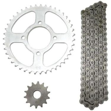 Imagem de Kit coroa e pinhão Suzuki En 125 Yes 2004 a 2014 Nakata