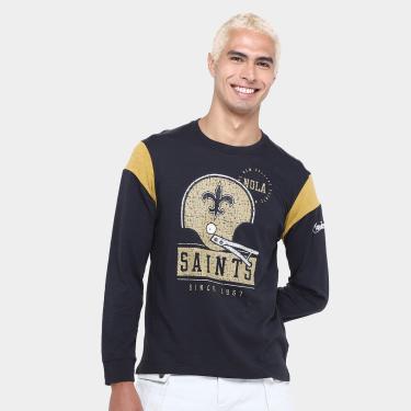 Imagem de Camiseta NFL New Orleans Saints Nike Manga Longa Masculina-Masculino