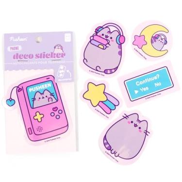 Imagem de iFace Pusheen The Cat Special Limited Edition Phone Case DIY Cute Decoration Sticker Set – Universal Smartphone Case Vinyl Decals para iPhone 16/15/14/13 e Samsung Galaxy - 5 peças - Gamer Girl