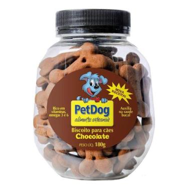 Imagem de Biscoito Pet Dog para Cães Sabor Chocolate - 180g