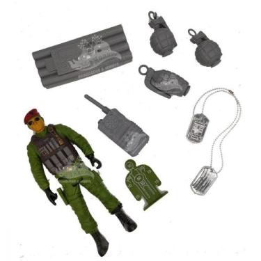 Imagem de Conjunto Policial com Boneco Articulado Infantil em Plastico - Elite 0