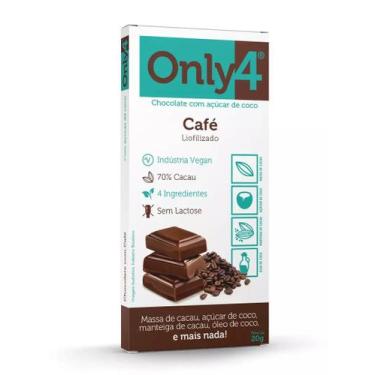 Imagem de Chocolate c/café 70%cacau 20g only4