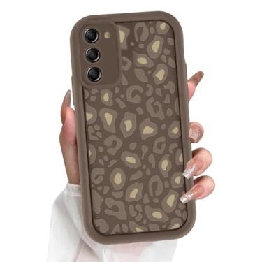 Imagem de Yomjew Linda capa de telefone com estampa de chita para Samsung Galaxy S23 5G capa de 6,1 polegadas, design estético de estampa de leopardo, capa de telefone completa para lente de câmera protetora à