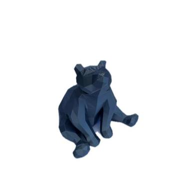Imagem de Estátua Urso Original Geométrico Decoração - FLEX3D, Preto