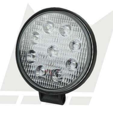 Imagem de Farol De Milha Redondo Slim 12/24V 27W 9 Leds 6000K