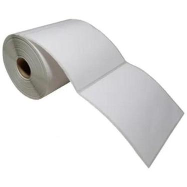 Imagem de Etiqueta Adesiva Couchê 10X10Cm / 100X100Mm Branca