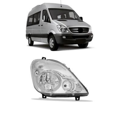 Imagem de Farol Sprinter 2012 A 2018 Eletrico S/ Aux C/ Motor - TYC, Direito