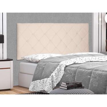 Imagem de Painel para Cama Box Casal Tânia Suede Bege