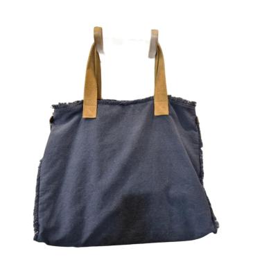 Imagem de Big bag deep blue c/forro azul E branco decorativa