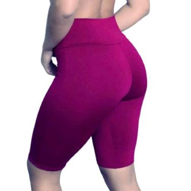 Imagem de Bermuda Plus Size G1 G2 G3 Suplex Em Poliéster Cos Alto - WOLFOX, Vinh