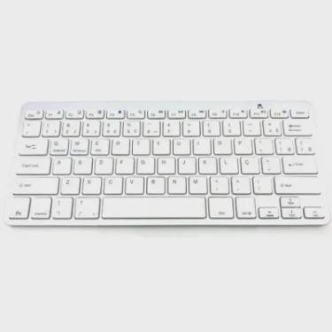Imagem de Teclado Bluetooth Prata LTK-710 Mini 10m pilha Smart TV