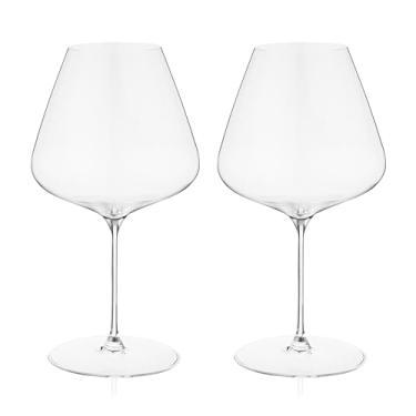 Imagem de Spiegelau Definição Vidro Borgonha Feito na Europa Caule Longo Vinho Tinto Casamento, Aniversário, Festa de Aniversário, Jantar, Vidraria, Acessórios para Carrinho de Bar em Casa, 1000 ml, 2 Unidades
