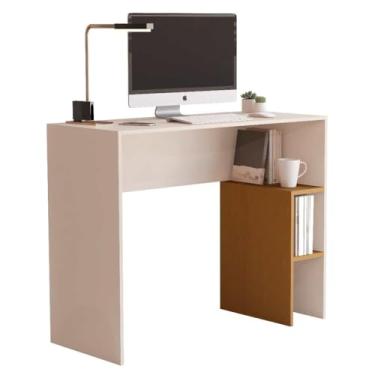 Imagem de Mesa Para Computador Com Nicho Simples E Moderno(OFF/NATURE)