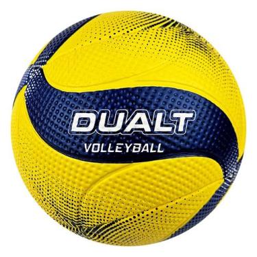Imagem de Bola Volei Dualt VP200 Praia Quadra Grama PVC Original, Amarelo, Úniss