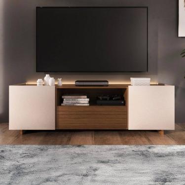 Imagem de Rack para TV Até 60 Polegadas 2090 2 Portas 1 Gaveta Montana/Fume - Quiditá Móveis