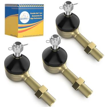 Imagem de Mixopoly Extremidades de tirante de carrinho de golfe para carro de clube DS Gas and Electric 1976-2008, conjunto de 3 juntas esféricas roscadas esquerda e direita, substitui OEM 7539 1011893 7540