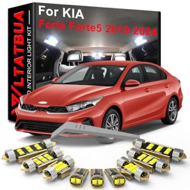 Imagem de WLTATBUA Kit de luz interior LED substituição do pacote para KIA Forte Cerato K3 2019 2020 2021 2022 2023, lâmpadas brancas super brilhantes 6000K + ferramenta de instalação