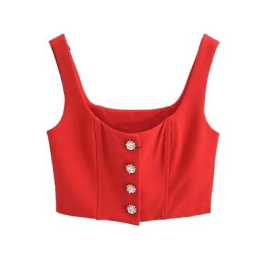 Imagem de Feminino Sexy Sem Mangas Colete Shorts Conjunto De Duas Peças Outono M