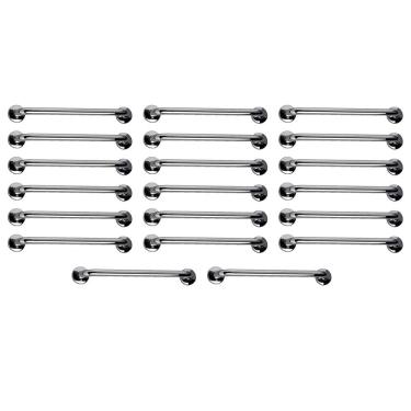 Imagem de Barra de Apoio 40cm  Inox Kit 20 Unidades Idoso Cadeirante Deficiente Banheiro Box Suporte Acessibilidade Corrimao Segurança
