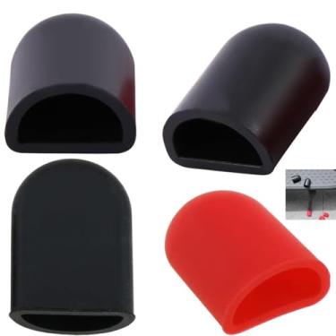 Imagem de YehVeh Pacote com 8 suportes para scooter de borracha com suporte para patinete elétrico, pontas dos pés, suporte lateral de estacionamento, amortecedores para scooters elétricos Xiaomi M365 M365 Pro