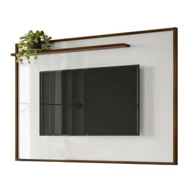 Imagem de Painel Gênesis 1.9 para TV de até 75 Polegadas Palisandro/Branco - Mob