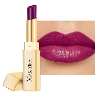 Imagem de MAKI YIKA Batom Roxo Hidratante Para Mulheres, Gloss Labial Hidratante Para Lábios Secos E Rachados, Cor De Batom Brilhante E Leve, Acabamento Suculento, Ma067 Jam Purple