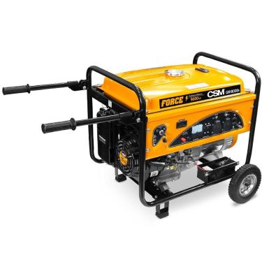 Imagem de Gerador de Energia à Gasolina 9KVA 4T Partida Elétrica com Rodas GM 8000E Bivolt CSM