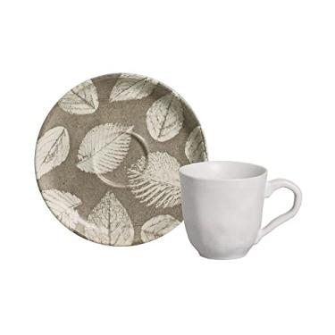Imagem de Porto Brasil Conjunto com 6 Xícaras de Café com 6 Pires Bio Stoneware Seiva 120ml