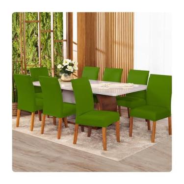 Imagem de Kit Capa de Cadeira Lisa 10 Lugares Malha Gel Várias Cores - Lenharo E