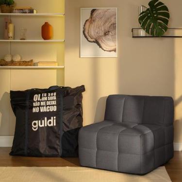 Imagem de Módulo Central Sofá Guldi Popup Linho Grafite