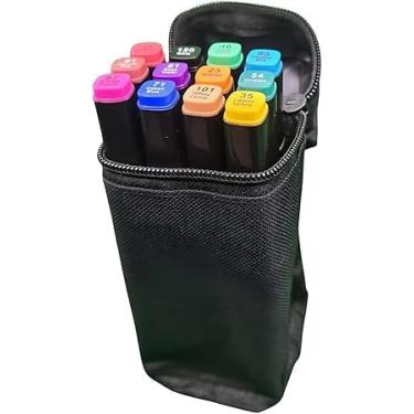 Imagem de Canetinha Ponta Dupla para Colorir 12 unidades