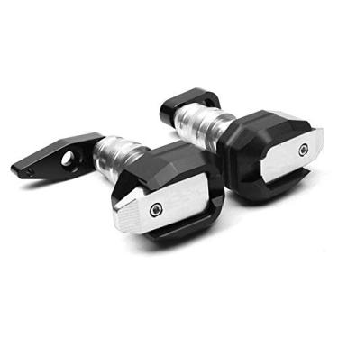 Imagem de Acc-Creativity Motocicleta CNC Alumínio Motor Crash Guard Case Frame Sliders Protector Proteção contra quedas Compatível com Kawasaki ER-4F Ninja650 ER6F ER6N 12-16 (Prata)